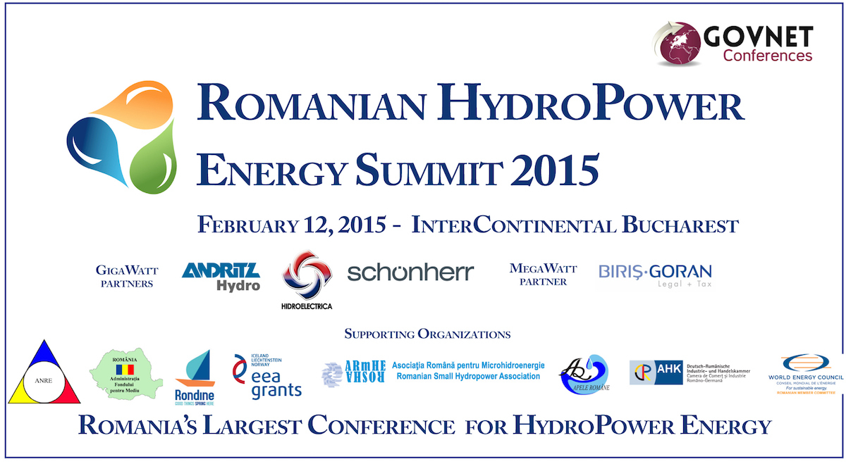 Romanian HydroPower Energy Summit 2015 Govnet